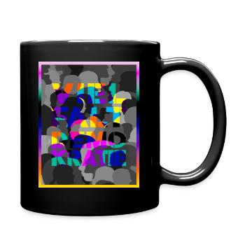 Demokratie - Tasse einfarbig - Schwarz - Rechts