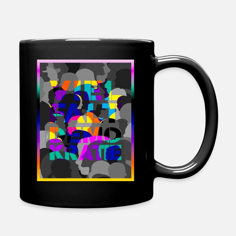 Demokratie - Tasse einfarbig - Schwarz
