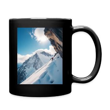 Climbing Wilder Kaiser - Tasse einfarbig - Schwarz - Rechts