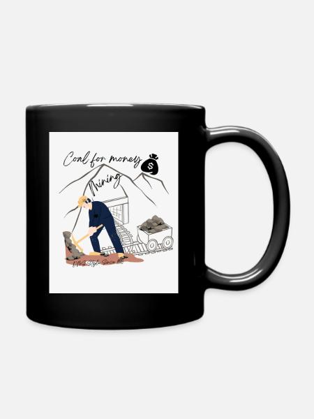 Mining Design - Full Colour Mug - black