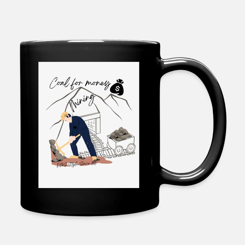 Mining Design - Tasse einfarbig - Schwarz