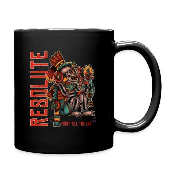 RESOLUTE - Fight till the end - Full Colour Mug - black - Right