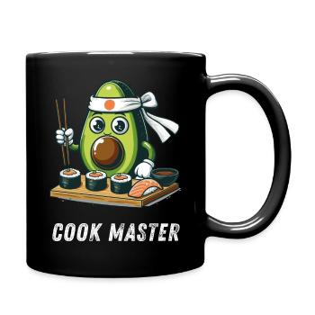 Cook Master Funny Sweet Avocado Grill Master - Full Colour Mug - black - Right