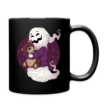 Fantôme et nounours - Mug uni - noir - Droite