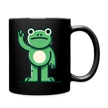 Cute frog, Love Kawaii Frogs - Full Colour Mug - black - Right