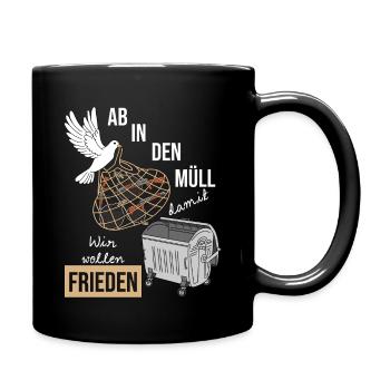 Journée mondiale de la paix - Mug uni - noir - Droite