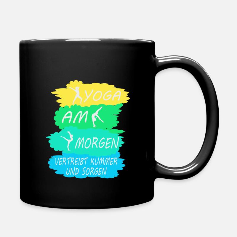 Yoga Lehrerin Kurs Meditation Geschenk Damen Matte - Tasse einfarbig - Schwarz