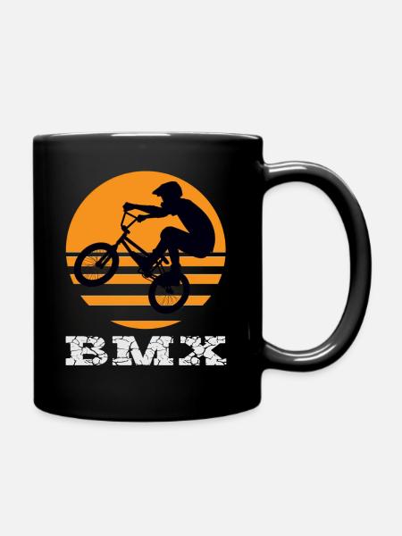 BMX Rad - Tasse einfarbig - Schwarz