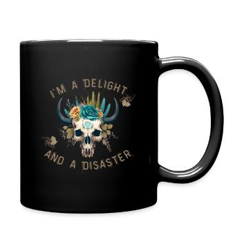 Desert Skull Aesthetic – Wild & Free - Tasse einfarbig - Schwarz - Rechts