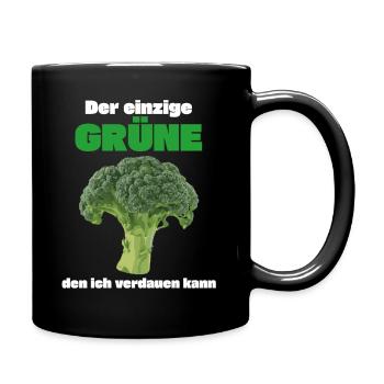 Grüne Nein Danke - Anti Grün Brokkoli T-Shirt - Tasse einfarbig - Schwarz - Rechts