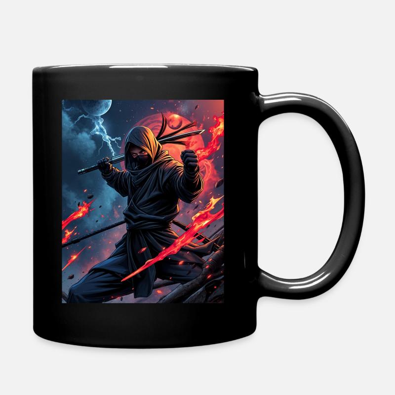 Ninja - Tasse einfarbig - Schwarz