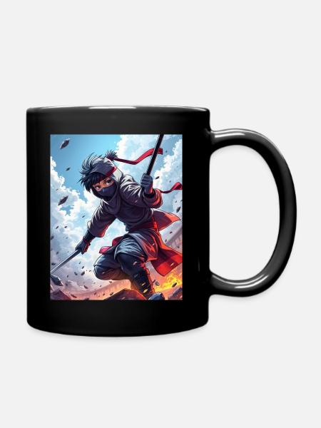 Ninja Design - Full Colour Mug - black