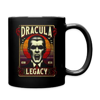 L’héritage de Dracula, Vampire monstre vintage classique - Mug uni - noir - Droite