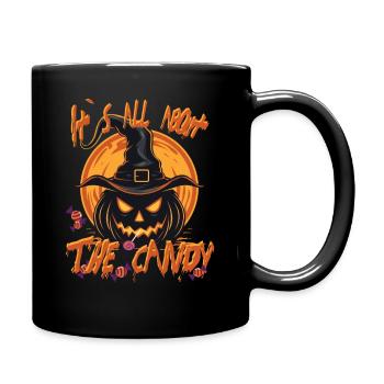 Halloween Tout savoir sur les bonbons - Mug uni - noir - Droite