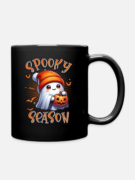 Spooky Season Ghost - Tasse einfarbig - Schwarz