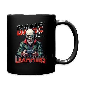 Game Like Champions Mit Totenkopf und Controller - Tasse einfarbig - Schwarz - Rechts