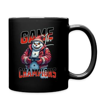Game Like Champions Mit Totenkopf und Controller - Tasse einfarbig - Schwarz - Rechts