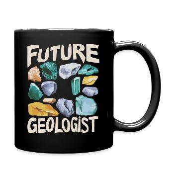 Career as a Future Geologist - Full Colour Mug - black - Right