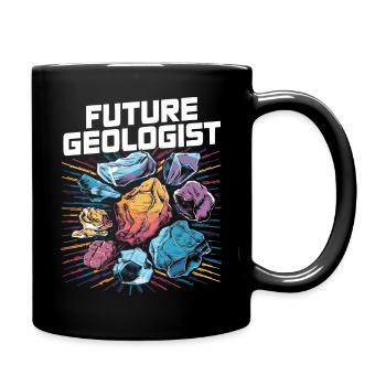Future Geologist - Passion for Geology - Full Colour Mug - black - Right