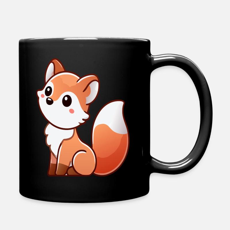 Fox - Full Colour Mug - black