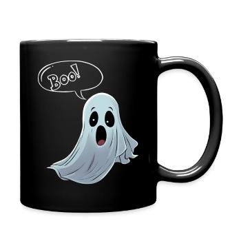 Fantôme "Boo!" Halloween - Mug uni - noir - Droite