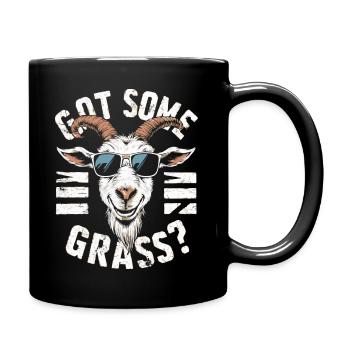 Drôle de dicton de chèvre – Avez-vous de l’herbe ? - Mug uni - noir - Droite