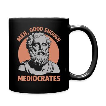 Entspannt durch Philosophie - Tasse einfarbig - Schwarz - Rechts