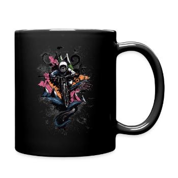 VTT Downhill Rider Graphic - VTT Doodle K - Mug uni - noir - Droite
