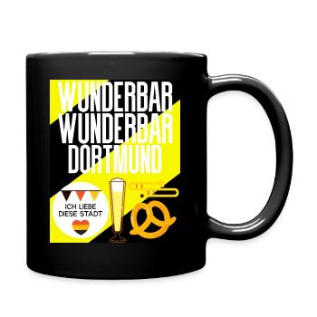 Dortmund - Tasse einfarbig - Schwarz - Rechts