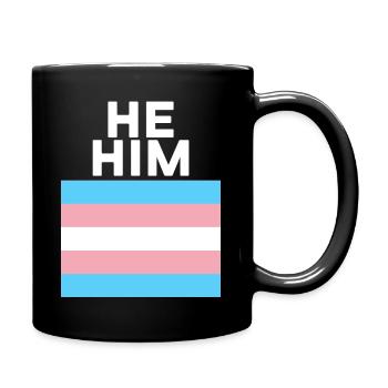 he Him - Full Colour Mug - black - Right