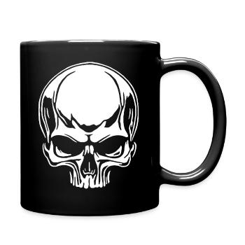 Crâne rebelle - Mug uni - noir - Droite