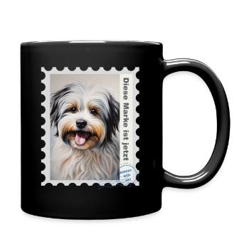 Illustration à l’aérographe « Havanese 01 » DE - Mug uni - noir - Droite