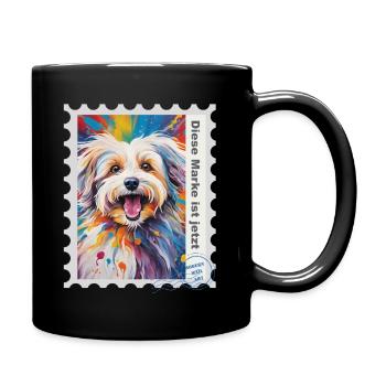 Illustration à l’aérographe « Havanais 06 » DE - Mug uni - noir - Droite