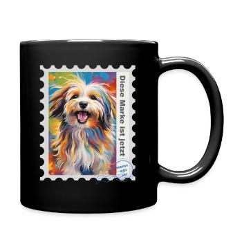 Illustration à l’aérographe « Havanais 08 » DE - Mug uni - noir - Droite