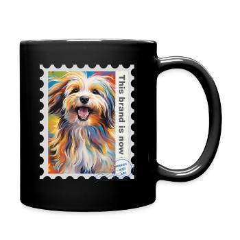 Illustration à l’aérographe « Havanais 08 » FR - Mug uni - noir - Droite
