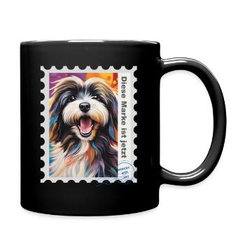 Illustration à l’aérographe « Havanese 11 » DE - Mug uni - noir - Droite
