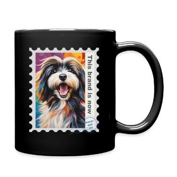 Airbrush- Illustration "Havanese 11" EN - Full Colour Mug - black - Right
