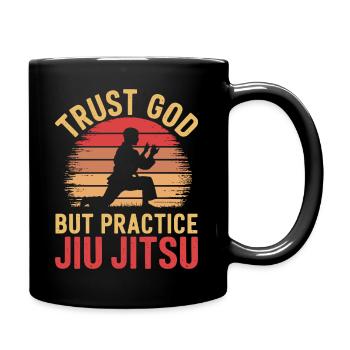 Rolling with faith and strength - Full Colour Mug - black - Right