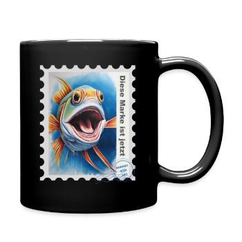 Airbrush illustration "Fish 05" EN - Full Colour Mug - black - Right
