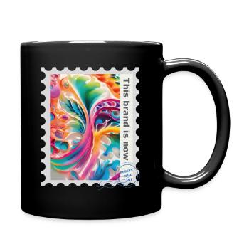 Illustration à l’aérographe « Fantasy 01 » FR - Mug uni - noir - Droite