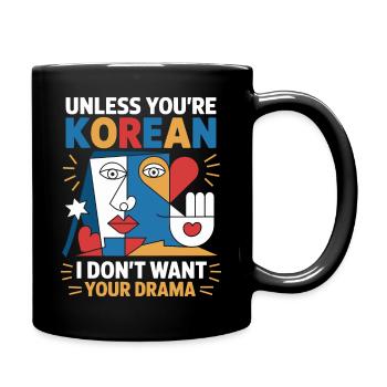 Stylish design for K-pop enthusiasts - Full Colour Mug - black - Right