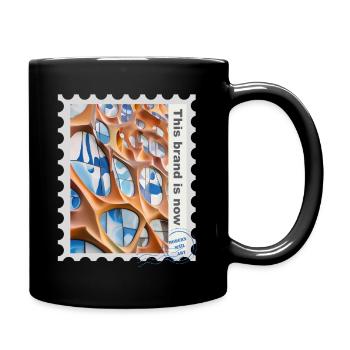 Airbrush illustration ‘Architecture 06’ EN - Full Colour Mug - black - Right