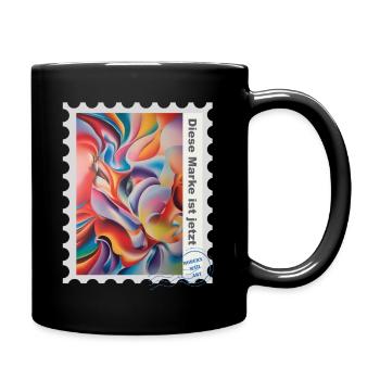 Illustration à l’aérographe « Fantasy 06 » FR - Mug uni - noir - Droite