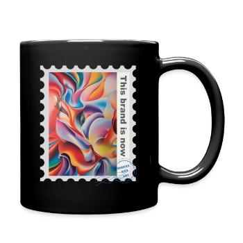 Airbrush-Illustration „Fantasie 06“ EN - Tasse einfarbig - Schwarz - Rechts