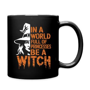 Statement für moderne Hexen - Tasse einfarbig - Schwarz - Rechts