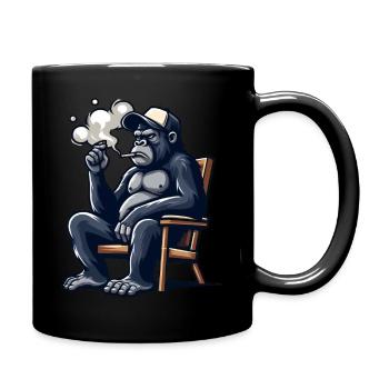 GorillaKing - Tasse einfarbig - Schwarz - Rechts