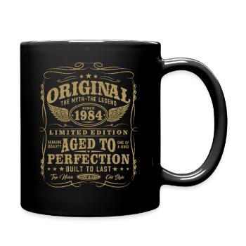 1984 Vintage Born Vintage Rétro Anniversaire - Mug uni - noir - Droite