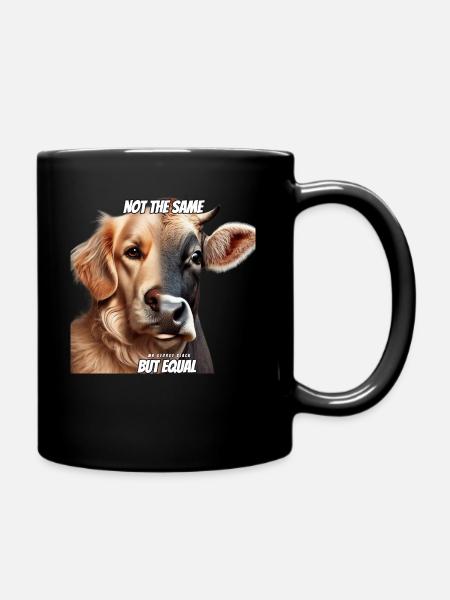 Chien et vache - Mug uni - noir