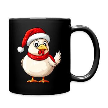 Christmas Chicken - Full Colour Mug - black - Right
