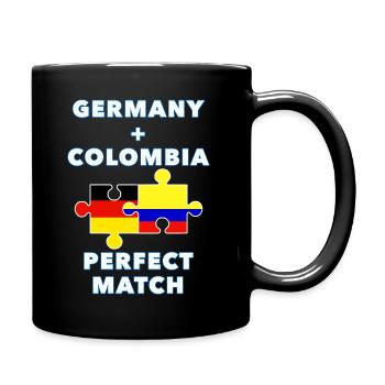 Germany Colombia Puzzle - Tasse einfarbig - Schwarz - Rechts
